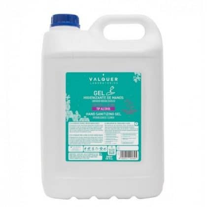 Gel higienizante de manos, limpiador hidroalcoholico - 5000 ml. Válquer